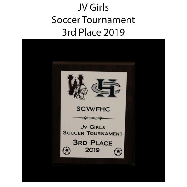 2019 JV Girls Soccer Tournament 3rd place 